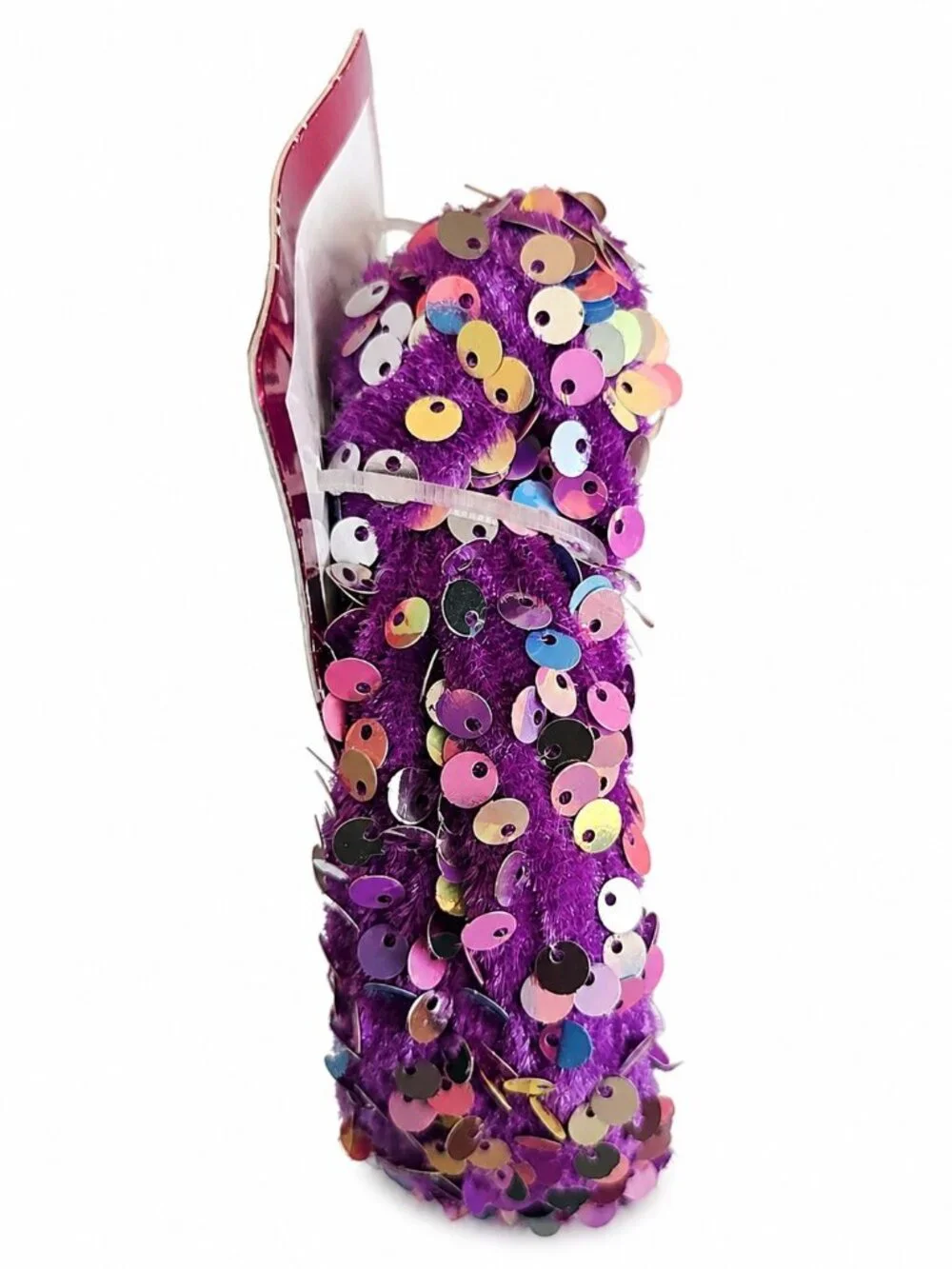 Girls Velvet Sequin Knot Purple Headband NEW